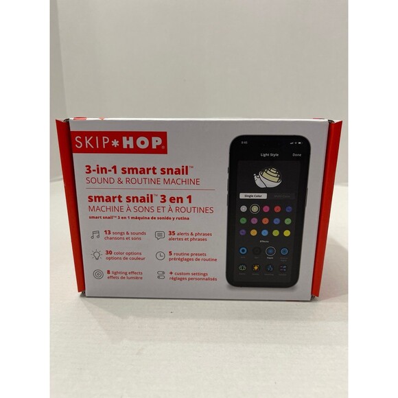 Skip Hop 3-In-1 Smart Snail Sound & Routine Machine New In Box - Picture 3 of 10